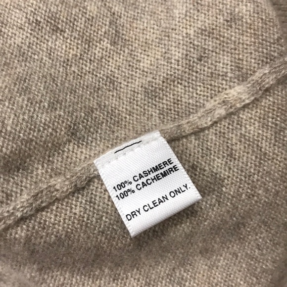 100% cashmere sweater tan bell sleeves top blouse - Picture 4 of 4